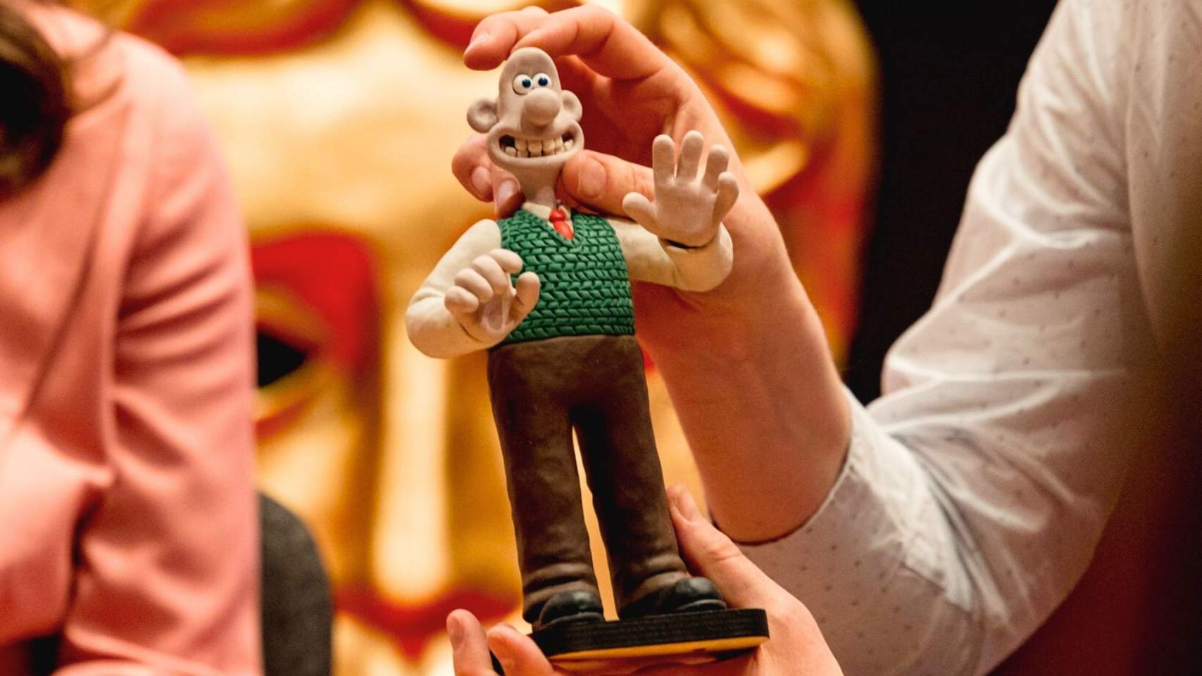 Un nino de Wallace amb motiu de l'entrega d'un premi Bafta / Foto FBAM