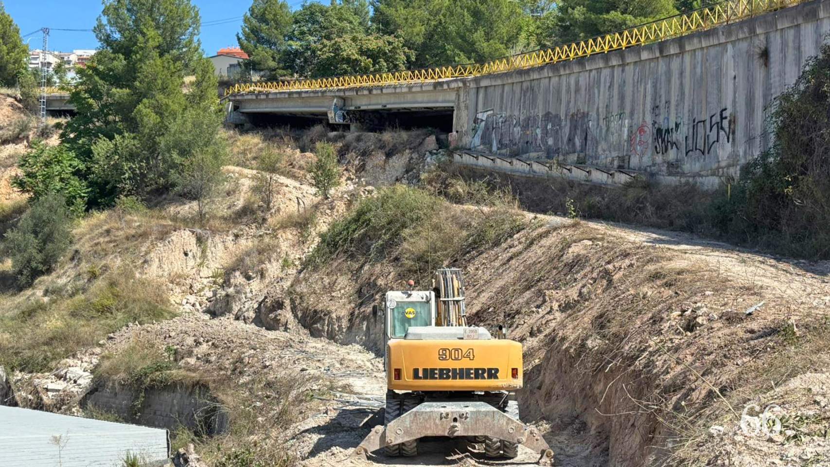 Obras en el vial del Santiago Payà