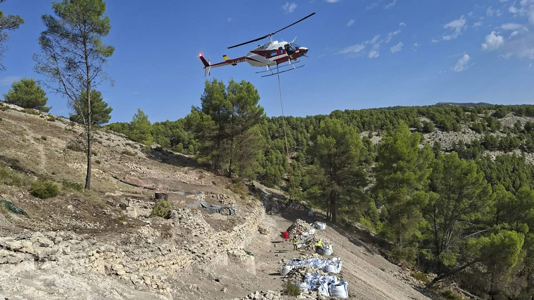 Treballs de l'helic&ograve;pter