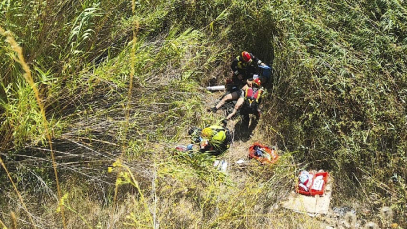 Rescat de l'home / Foto: Bombers de la Muntanya