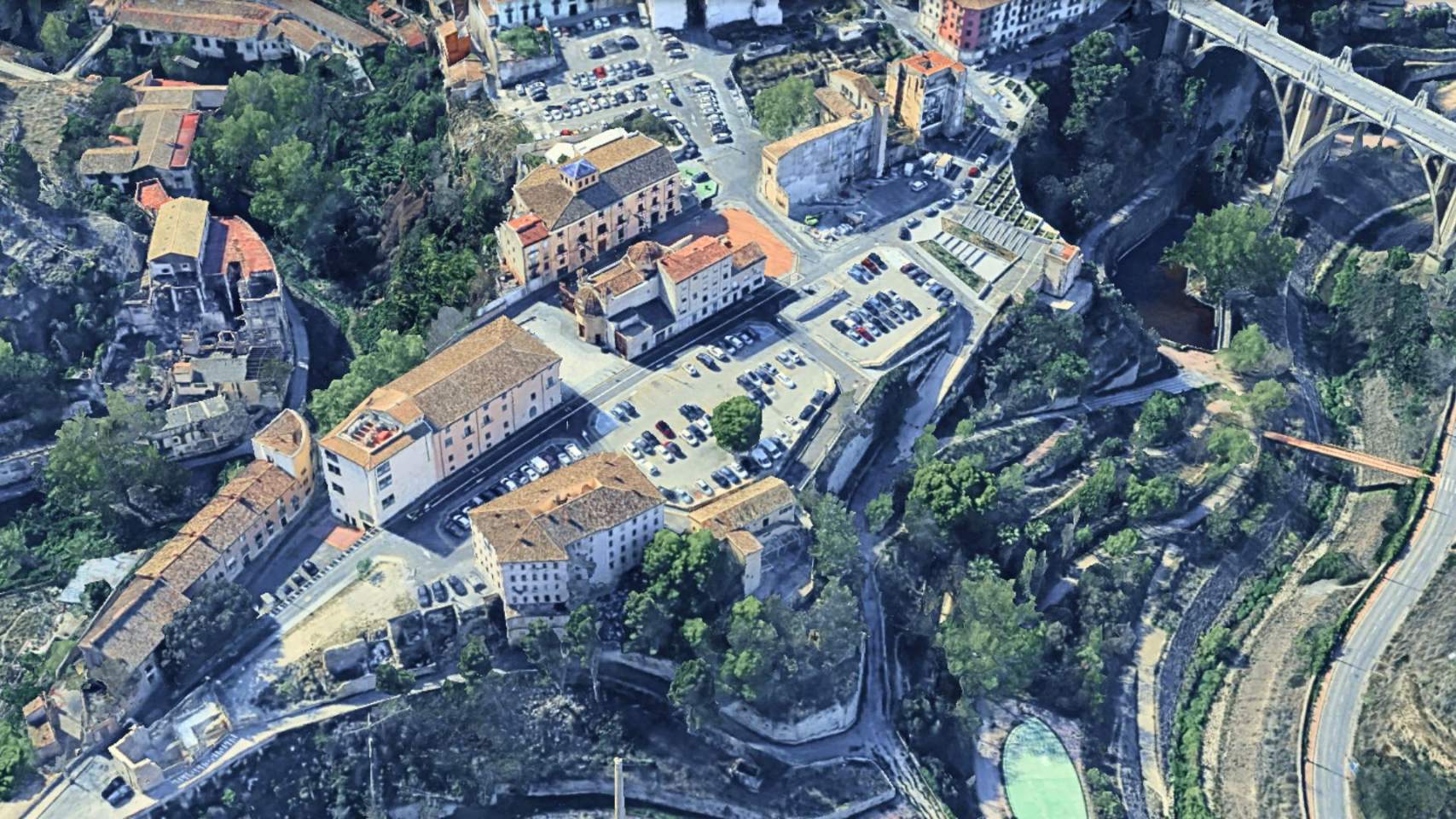Zona d'Alcoi on s'ha produ&iuml;t la baralla