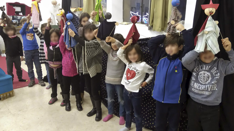Una clase del pasado curso de la Escola Municipal de Teatre
