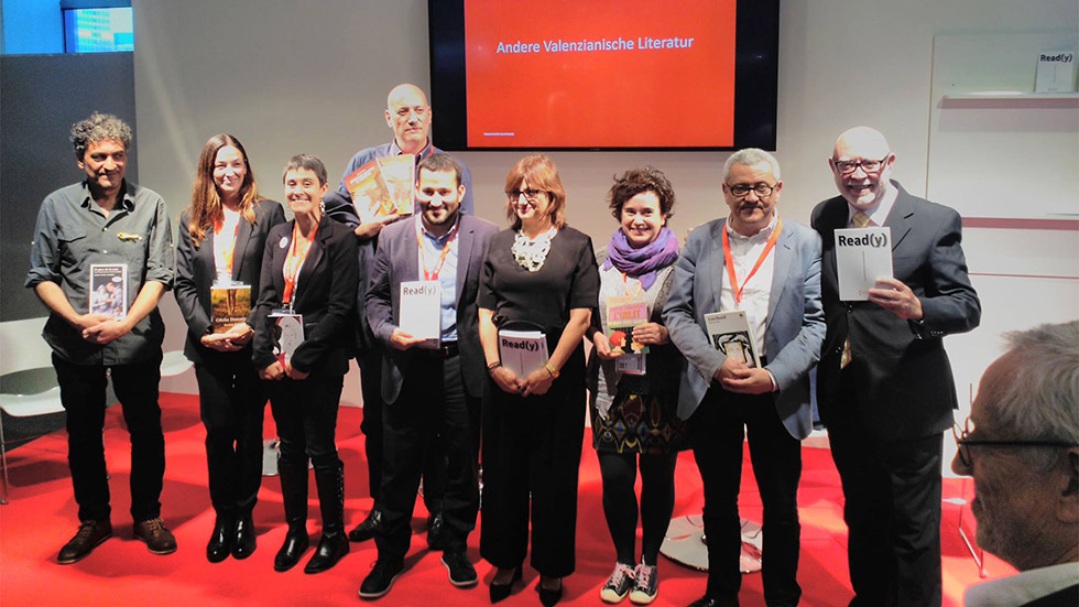 Jordi Peidro ha estat junt a altres escriptors a Frankfurt