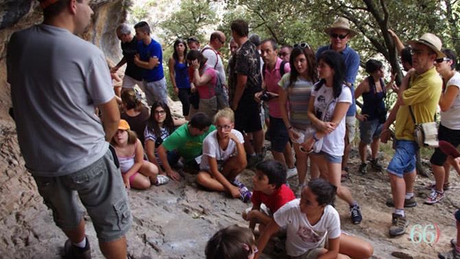 Una de les visites a La Sarga / FOTO Arxiu