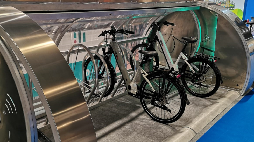 Exemple d'aparcament modular que hi haur&agrave; en la Fira