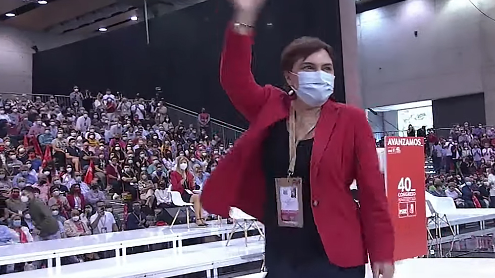 Patri Blanquer durante el congreso socialista / Youtube PSOE