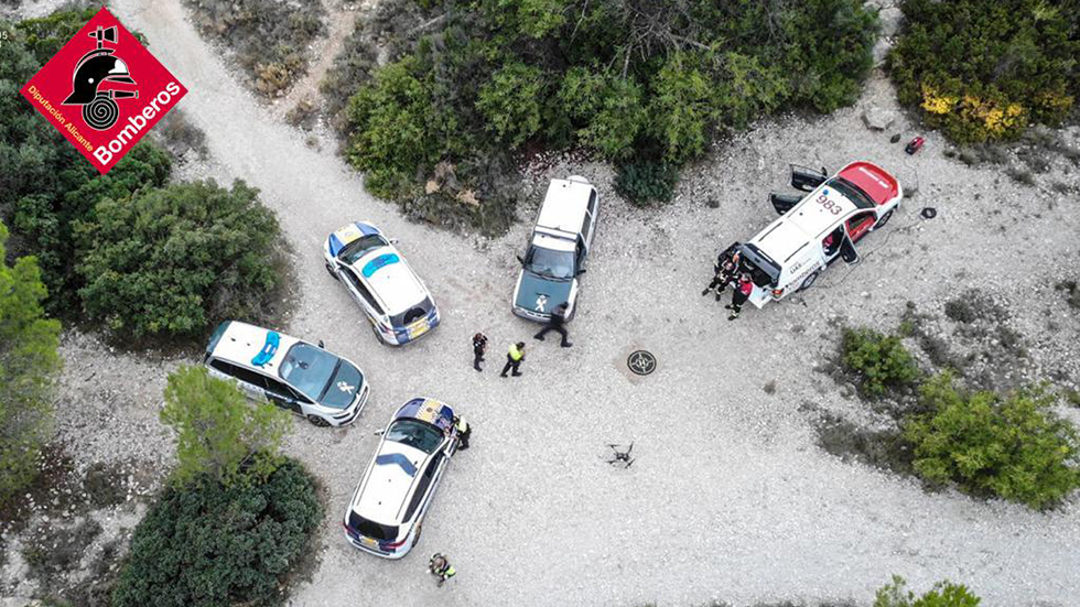 Dispositiu de rescat / Foto: Bombers Cocentaina