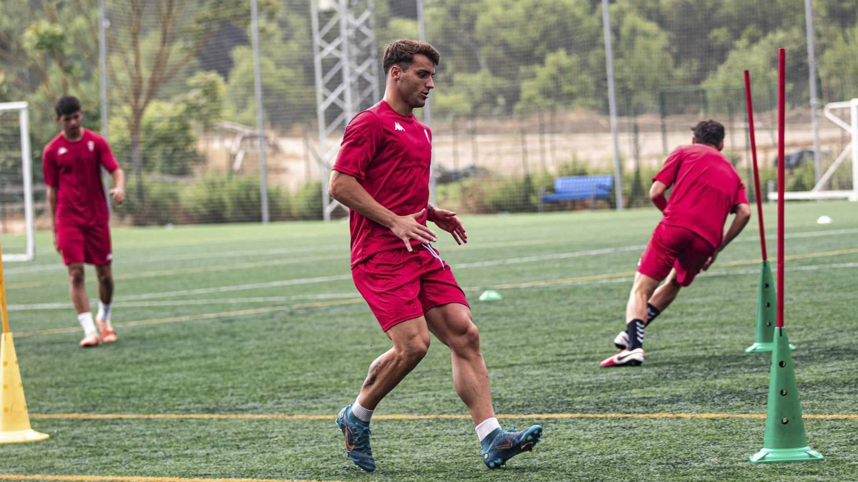 Alcaina durante un entrenamiento esta semana / Foto: Facebook CD Alcoyano