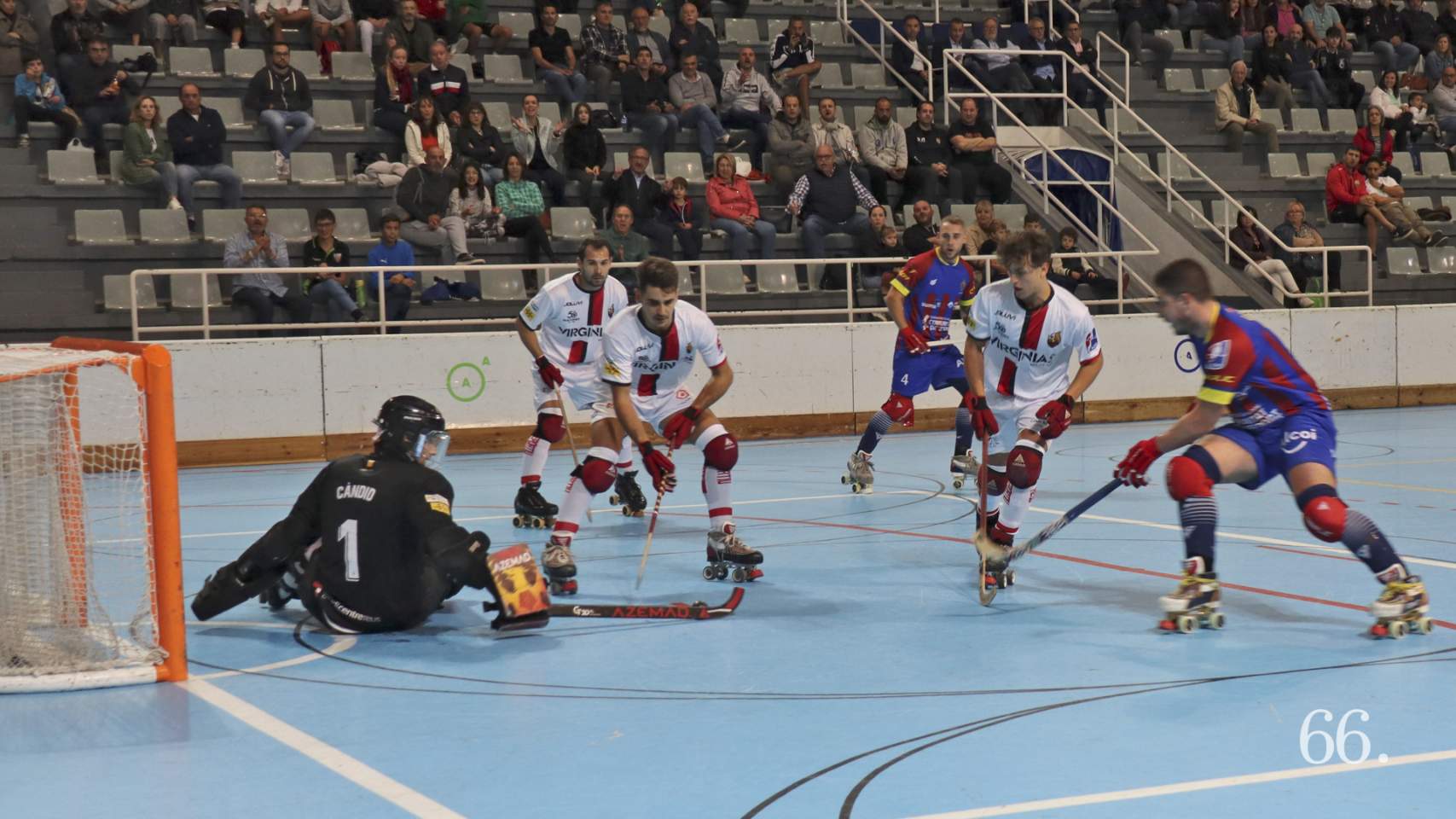 Imagen del partido entre Alcodiam y Reus en la pasada jornada