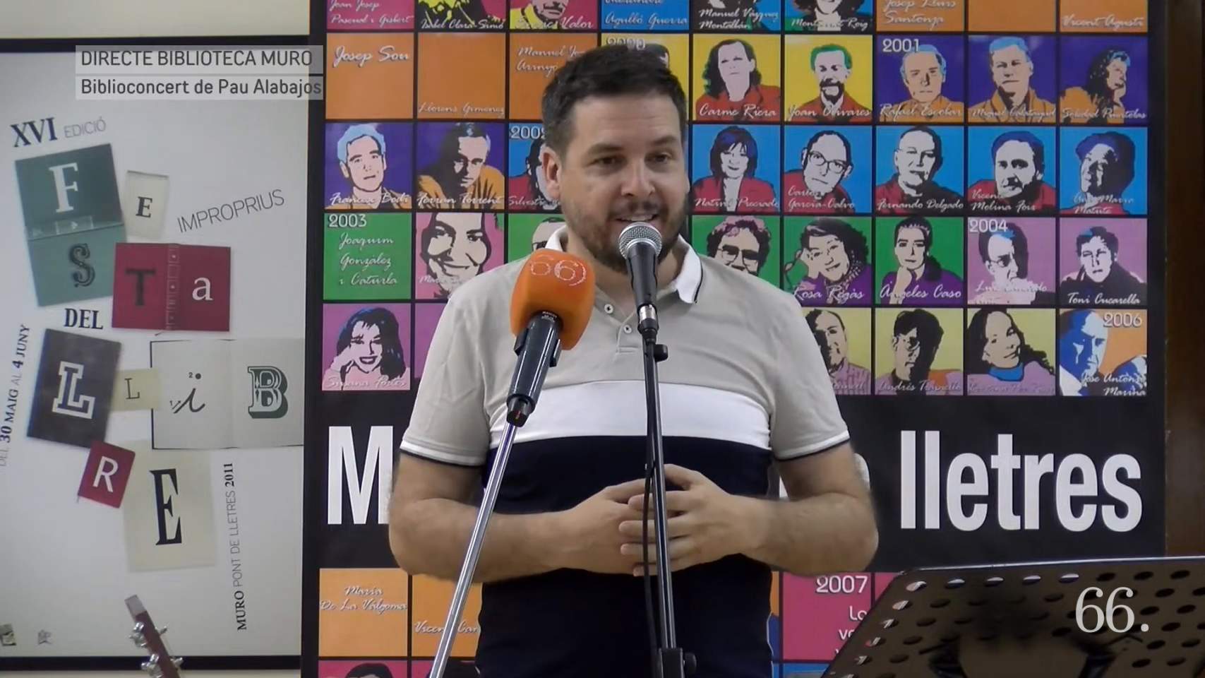 Pau Alabajos en un concert a Muro