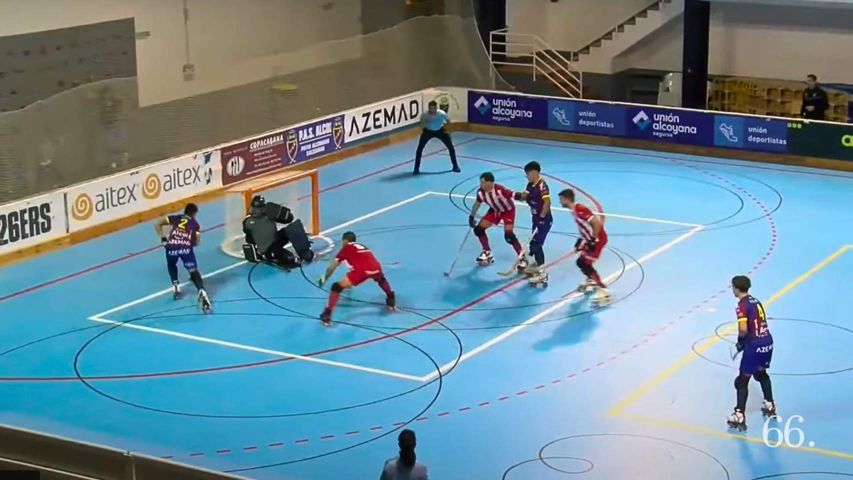 El Alcodiam durante el Trofeu Ciutat d'Alcoi frente al Vic