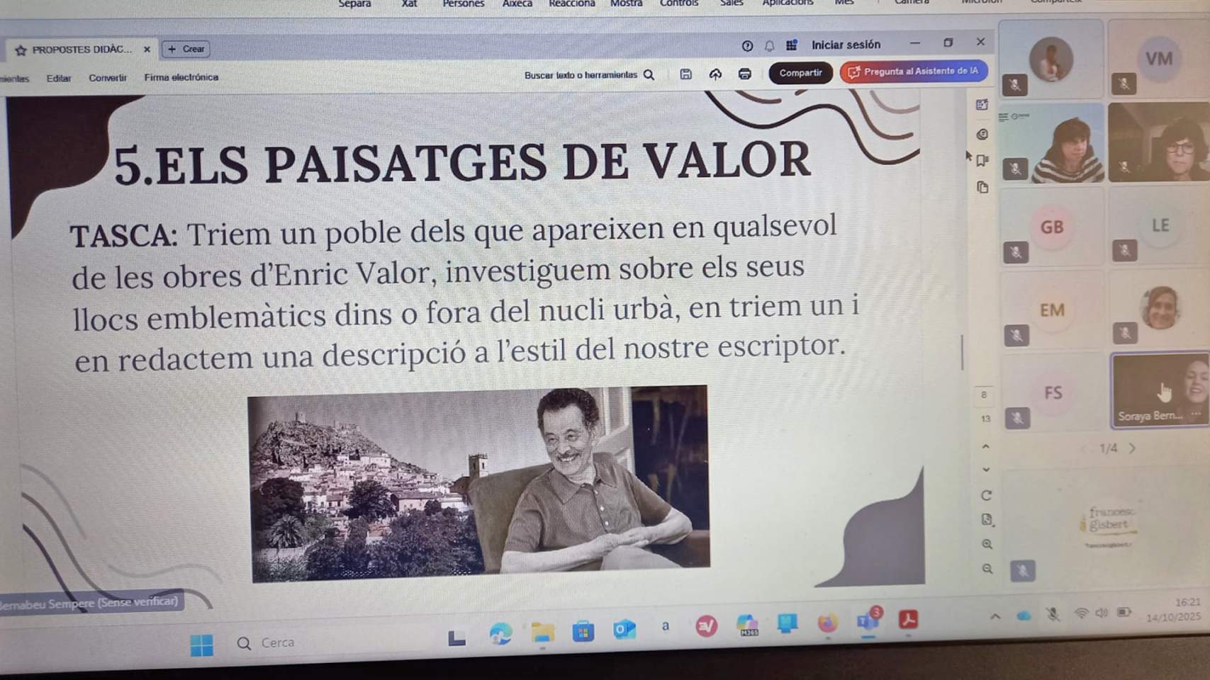 Ponència per videoconferència