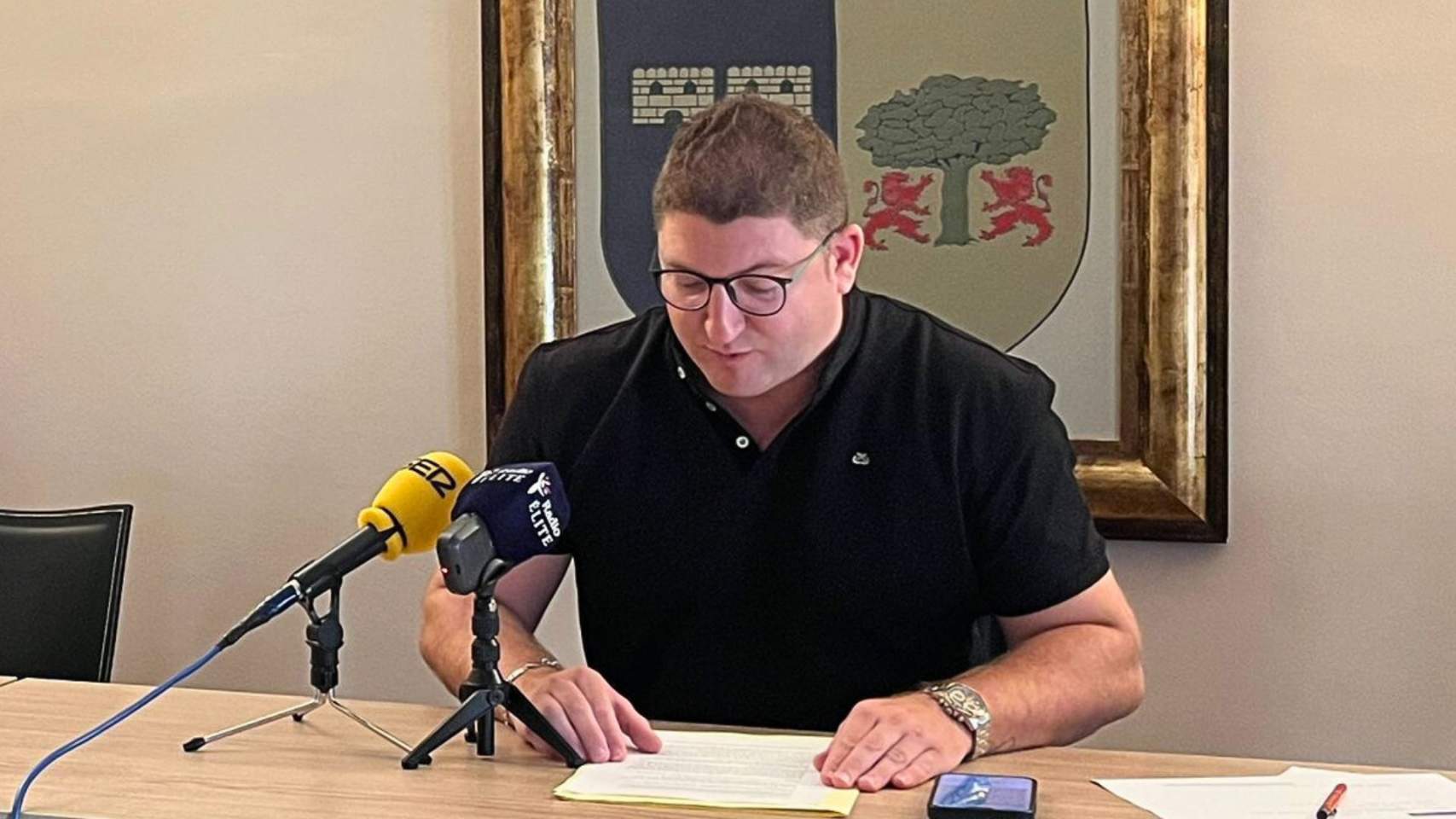 César Palmer en la roda de premsa