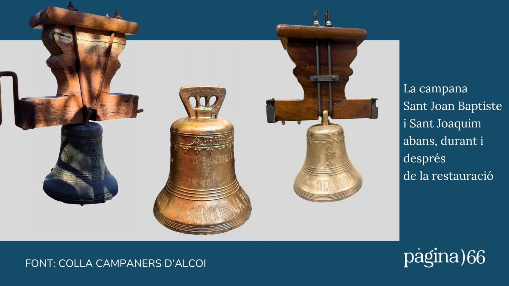 Procés de restauració de la campana de 1915