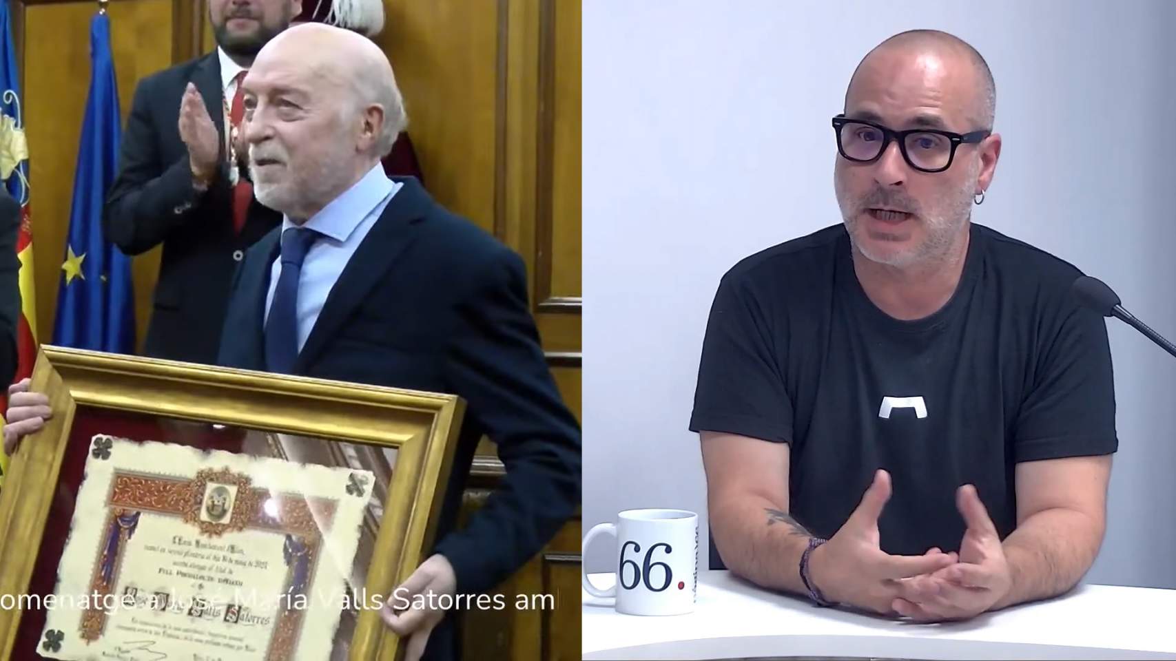 Valls Satorres i Pepe Valiente, del projecte La Taula
