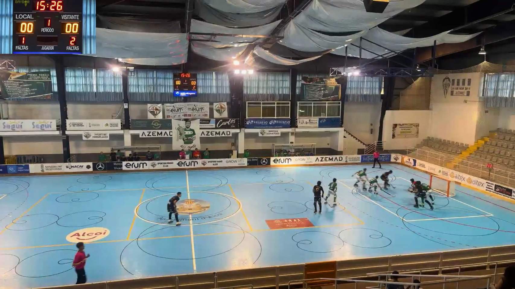 El primer gol de l'Sporting / Captura retransmissi&oacute; Sporting
