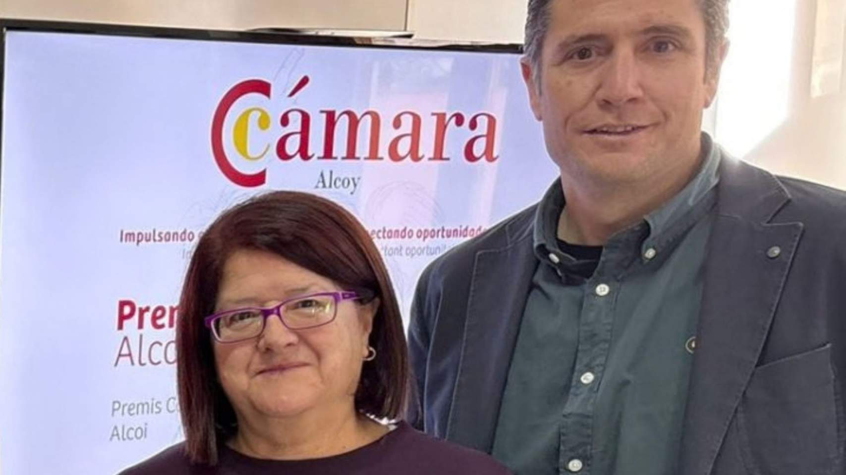 Luc&iacute;a Pascual i Natxo G&oacute;mez, presidenta i vicepresident de la Cambra