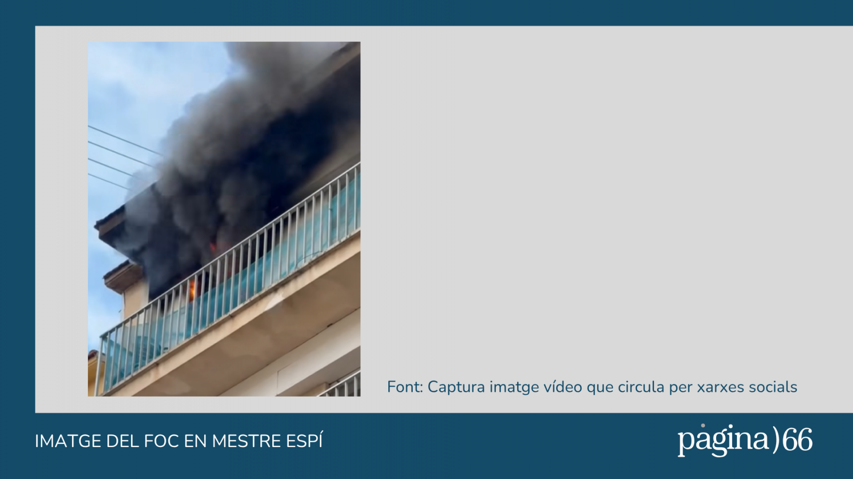 Atenen dos policies per inhalació de fum després de que un incendi calcinara una vivenda en Mestre Espí