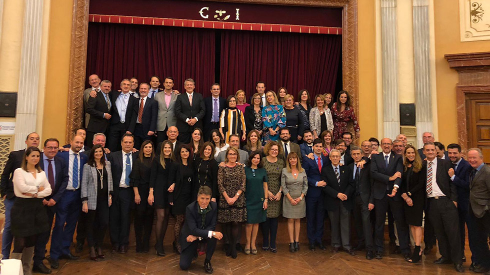 Participants en el dinar d'aniversari del Col·legi d'Advocats