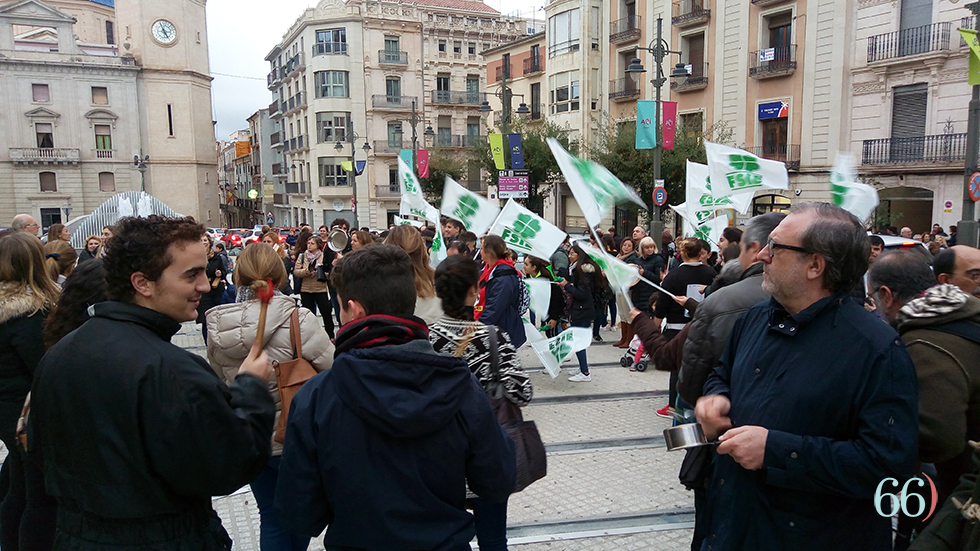 Concentración en la plaza de España