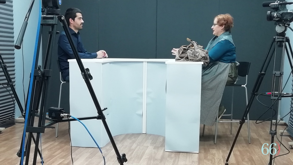 Entrevista al plató / Foto: Arxiu Pagina66)