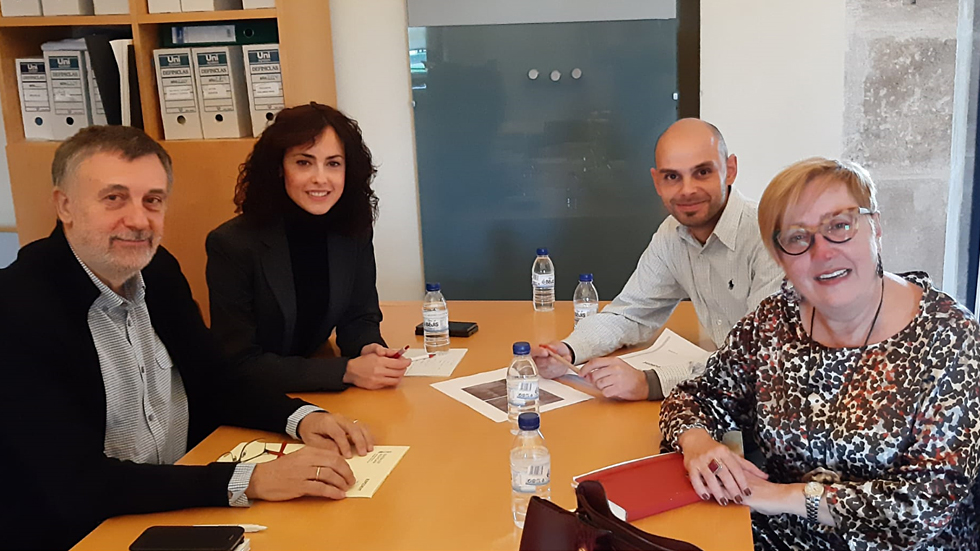 Reunió de la delegació contestana amb Vicent Moreno