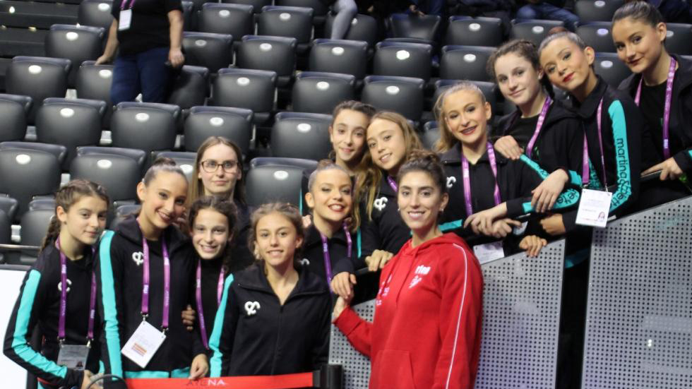 Gimnastas del CGR Sant Jordi en Navarra