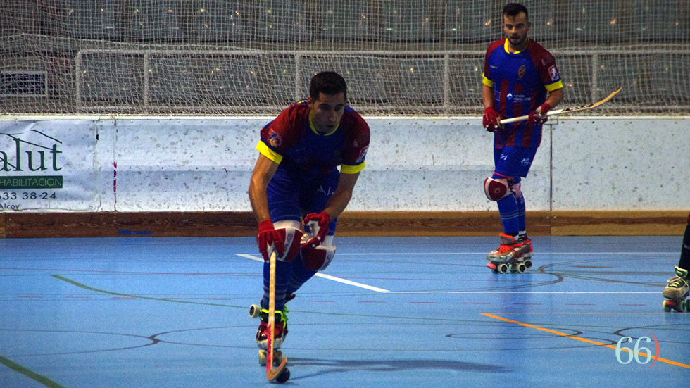 Agustín Domínguez durante un partido disputado en Alcoy