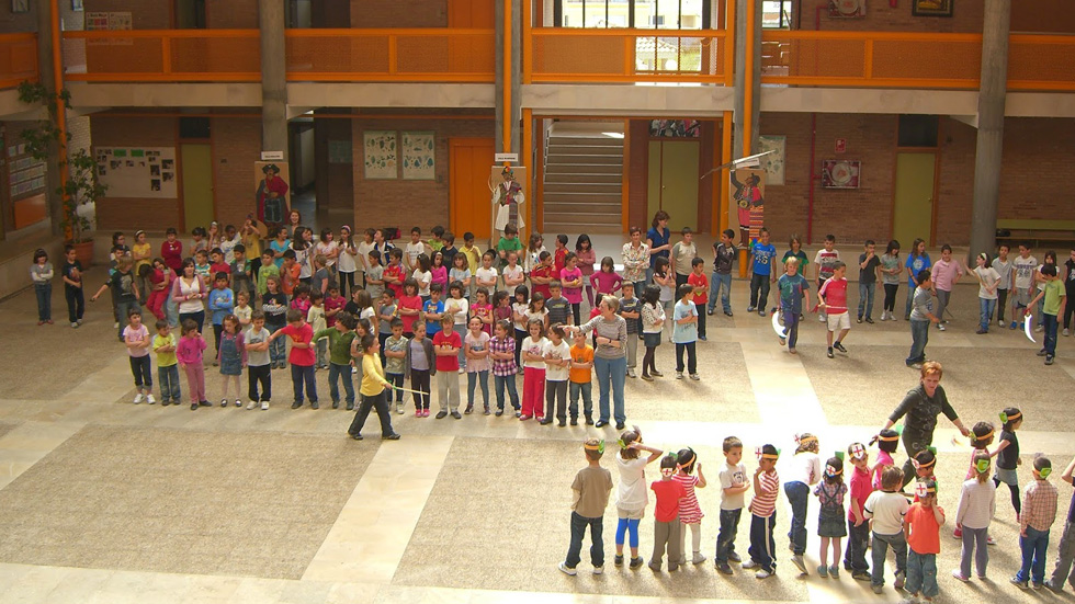 Alumnes del CEIP Montcabrer / Foto: pàgina web CEIPM