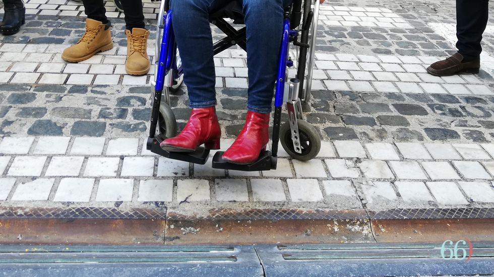 Vorerers d'accés a l'Àgora / Foto: Pagina66)