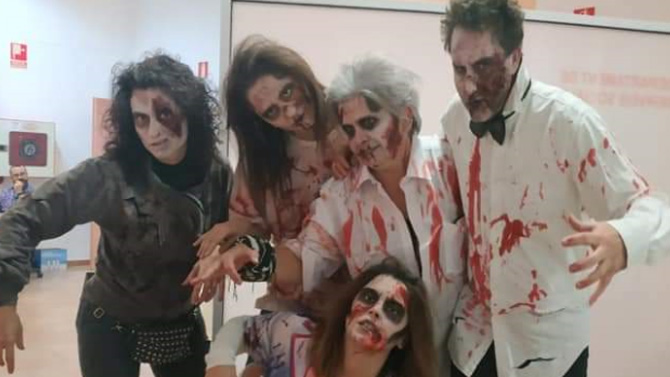 'Zombis' participants en la gimcana/ Foto: Ajuntament de Muro