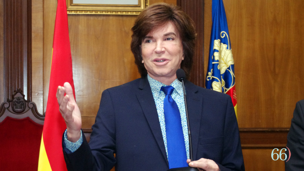 Camilo Sesto en su visita a Alcoy en 2016