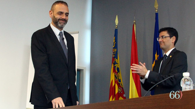 Torregrosa en su toma de posesi&oacute;n en 2016