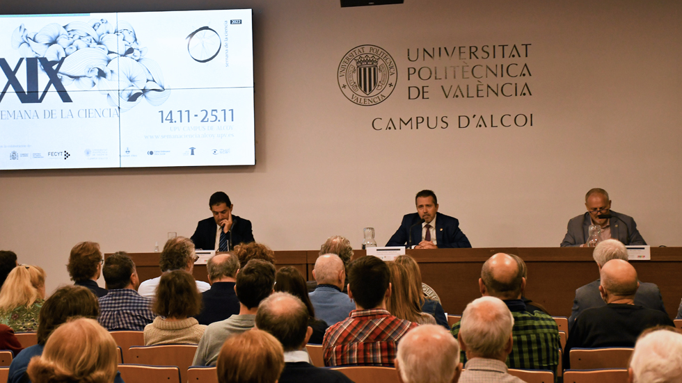 Inauguració XIX Setmana de la Ciència Campus d'Alcoi UPV // Foto: UPV Campus d'Alcoi