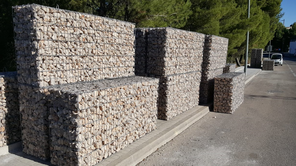 Bloques para el muro perimetral / Foto: Ayuntamiento