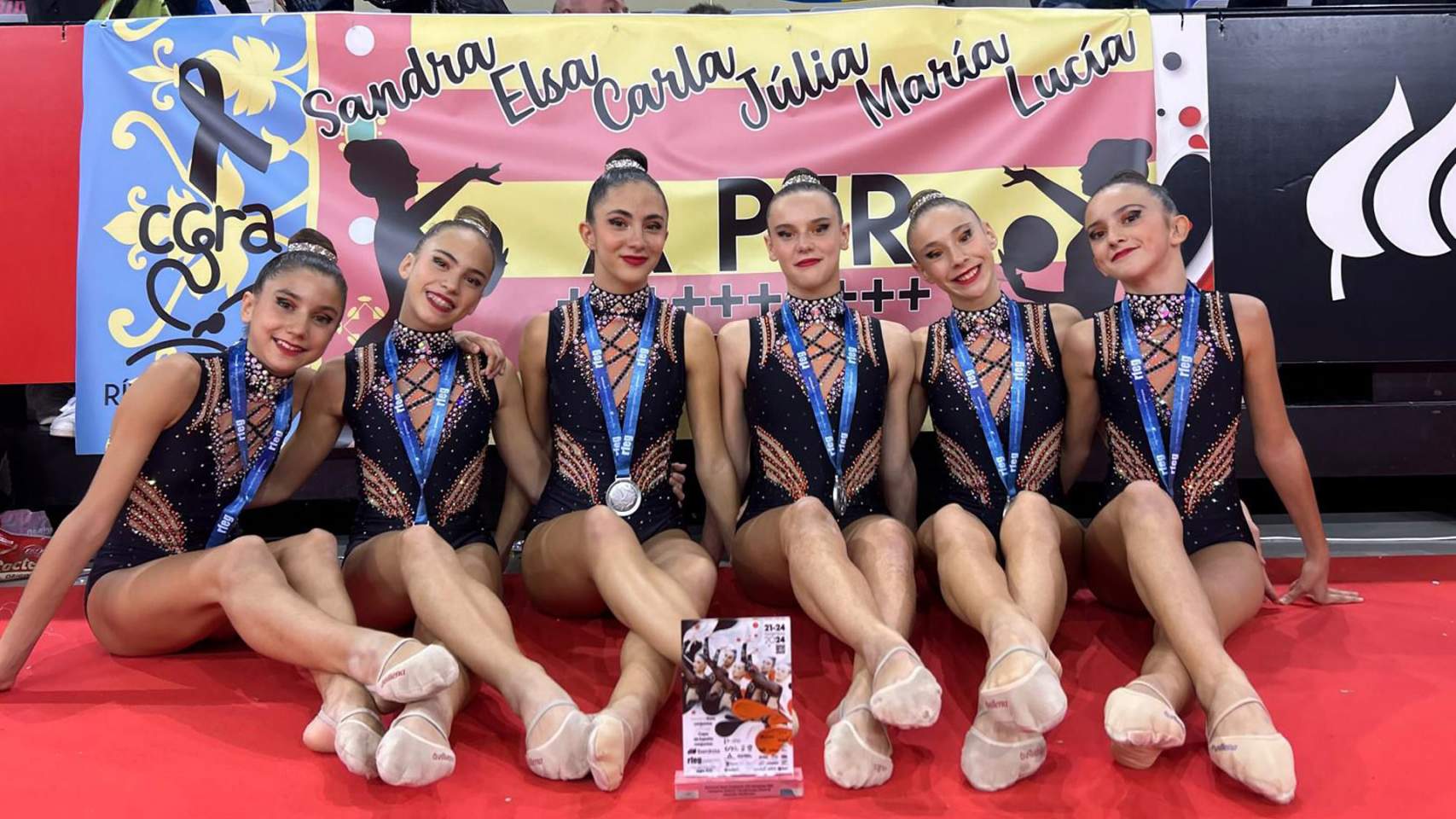 Medalla de plata para las gimnastas del CGR Alcoi