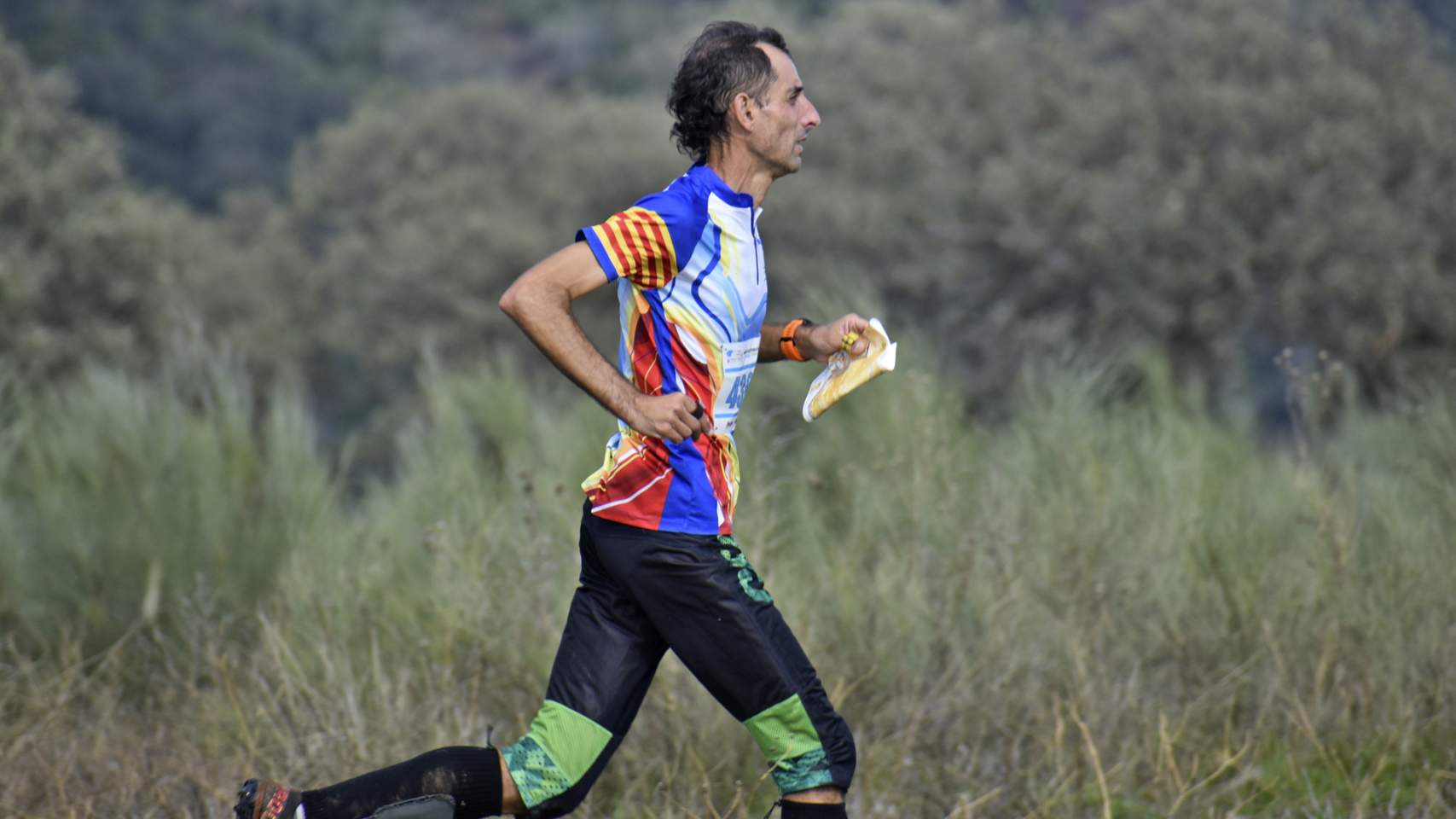 Emili Sellés durante una de sus pruebas
