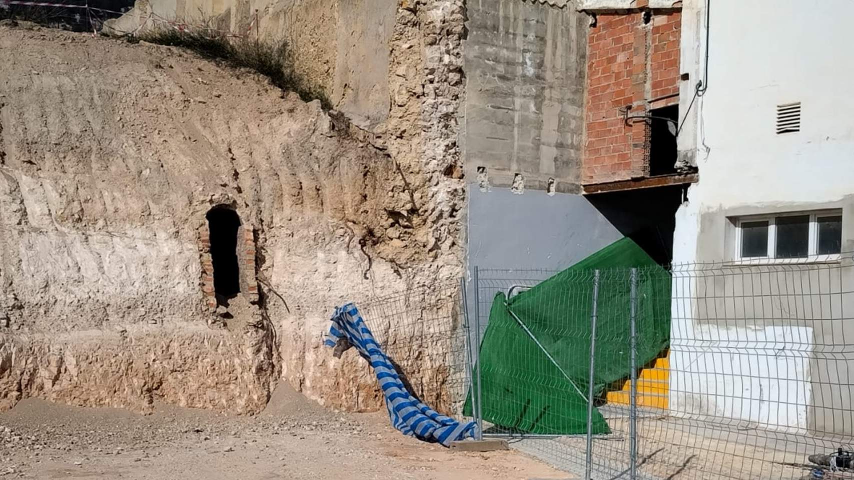 Obras en Gol B para un nuevo acceso