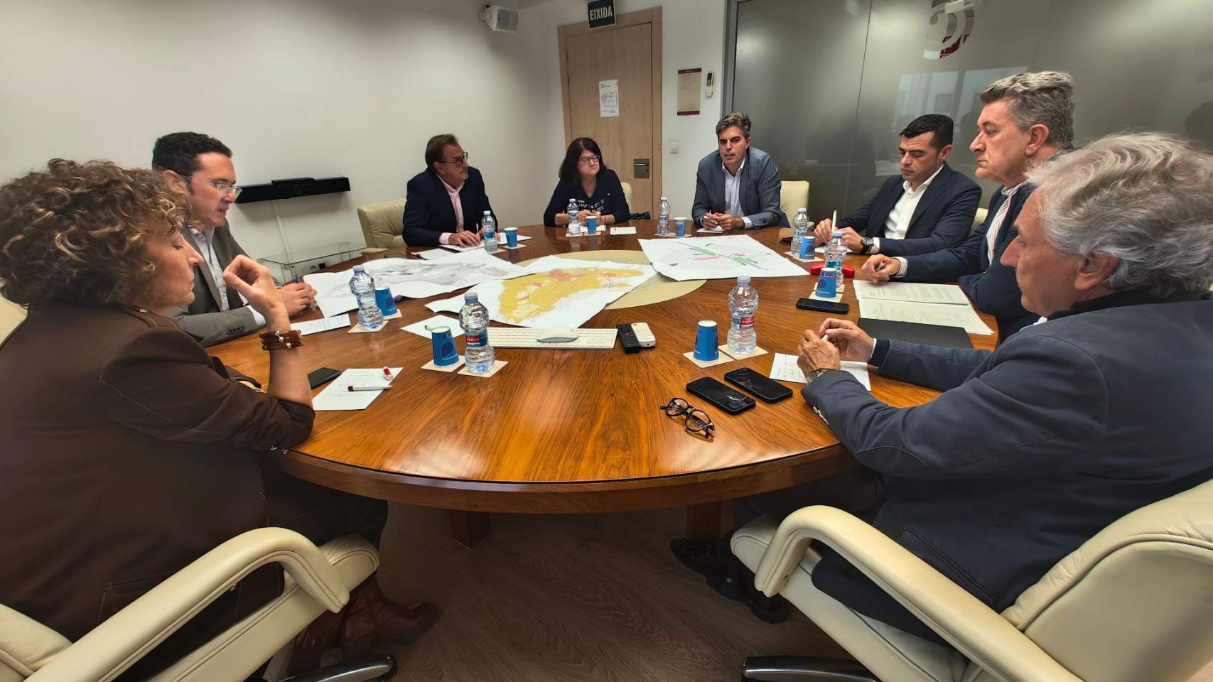 Luc&iacute;a Pascual i el conseller Mart&iacute;nez Mus en una reuni&oacute; en octubre / Foto GVA