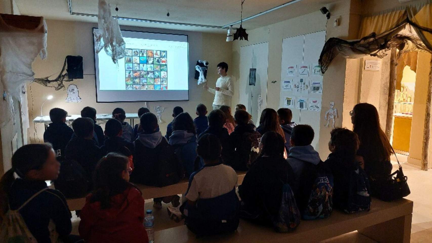 Un grup d'escolars durant una de les activitats / Foto: MAA