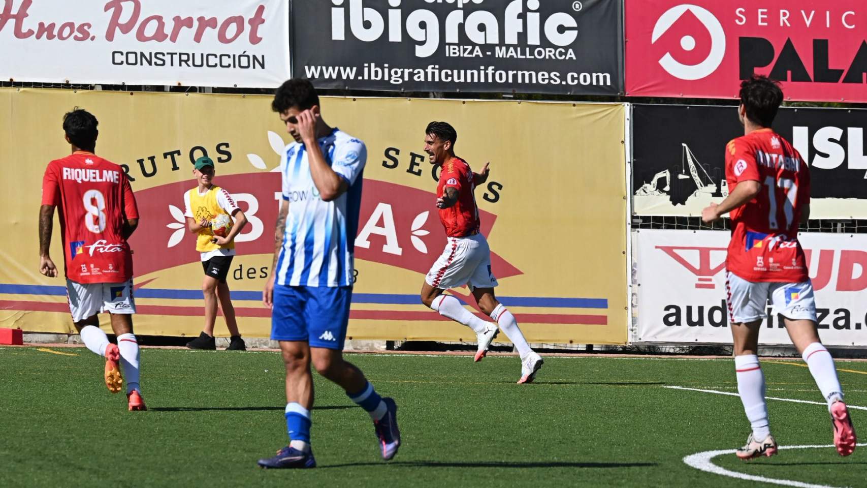 Celebració del gol / Foto: Sociedad Deportiva Ibiza