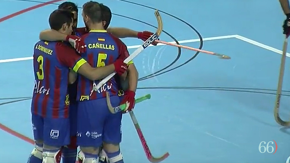 Celebraci&oacute;n de gol del Alcodiam