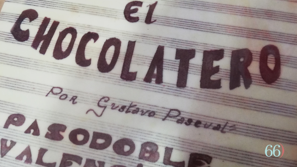 Reproducció de la partitura original de 'Paquito el Chcolotaero' / Foto. Pagina66)