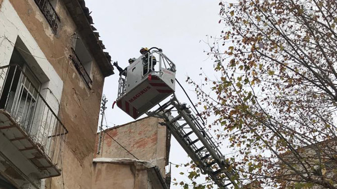 Desperfectos en Alcoy / Foto: Parque de Bomberos Cocentaina