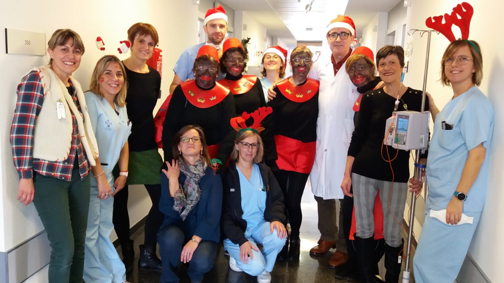 Visita de Solc a l'hospital