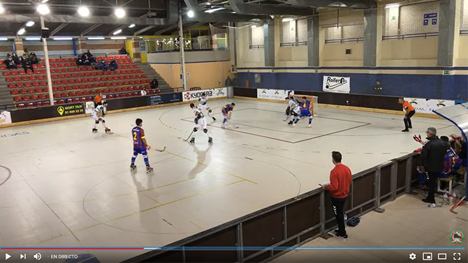 Gol de Agustín Domínguez / Fotograma emisión CP Alcobendas