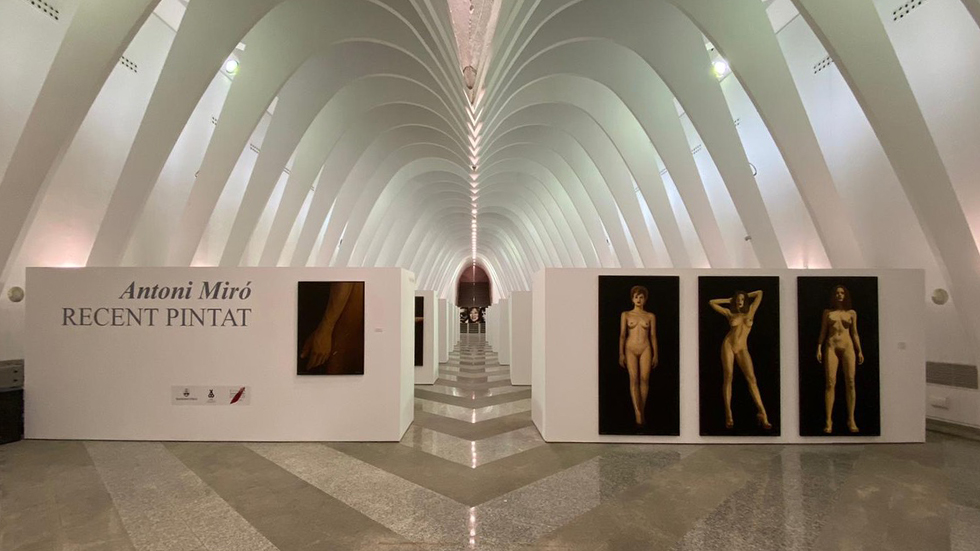 Mostra d'Antoni Miró en la Llotja de Sant Jordi