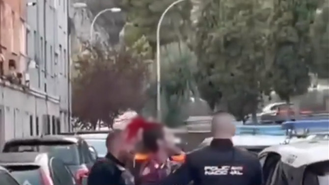 Momento de la detención / Captura vídeo RRSS