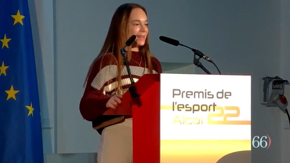 Laura Casabuena en los Premis Esport Alcoi 2022