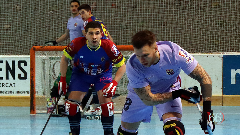 Gonzalo Pérez frente al Barça la temporada pasada / Foto: CGC